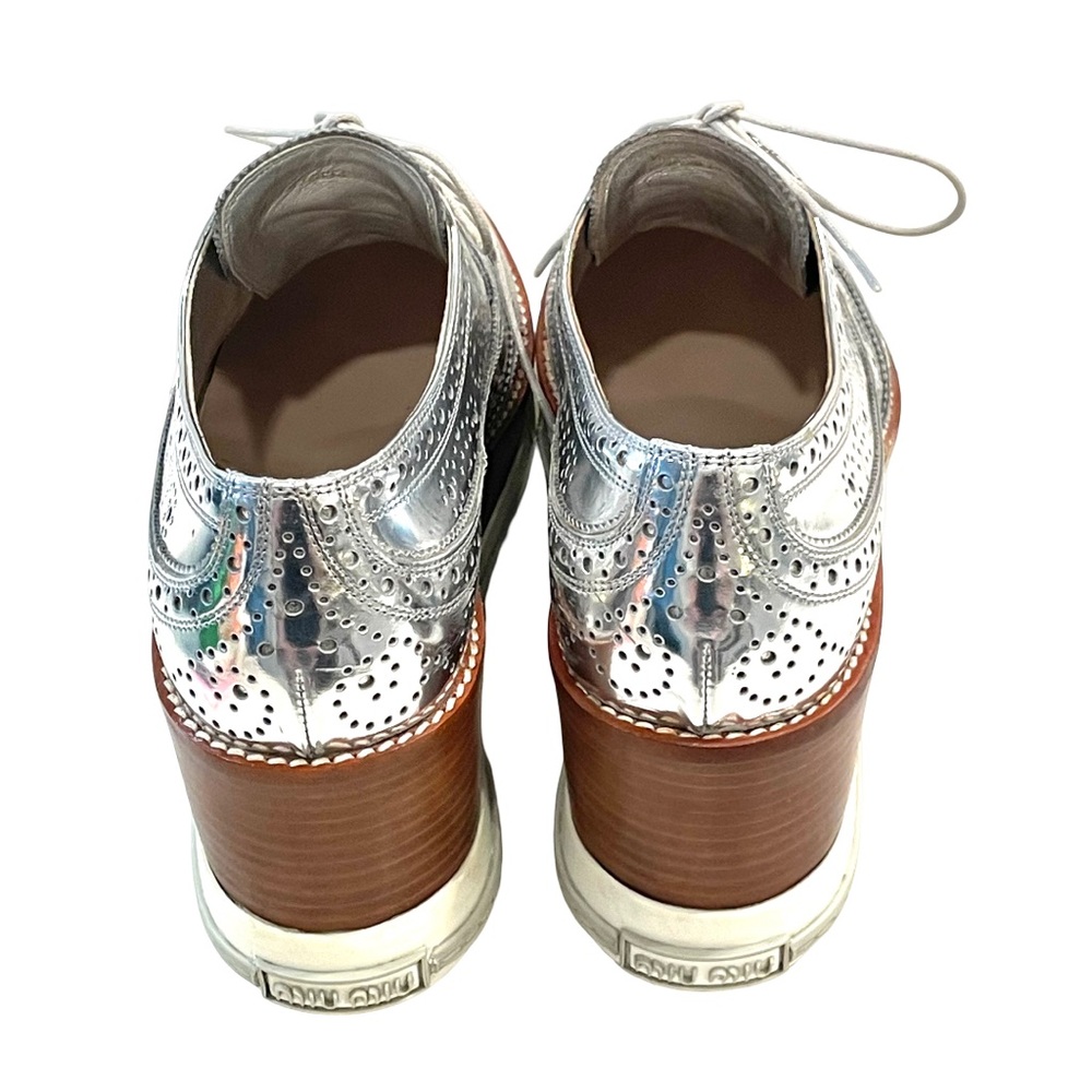 Host pick - Miu Miu Silver Platform Shoes - Picture 3 of 16